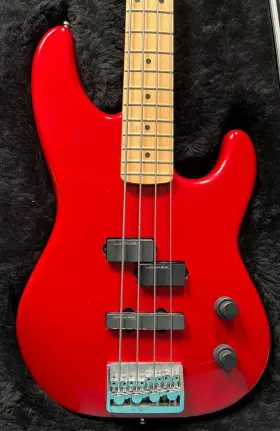019-7502 Fender 1992 American Precision Bass Plus - Frost Red Usa Lace Sensors Ohsc
