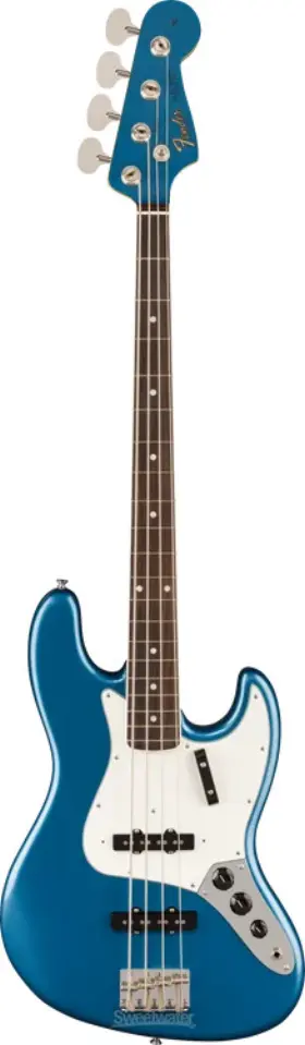0190170802 Fender American Vintage Ii 1966 Jazz Bass - Lake Placid Blue Antigua