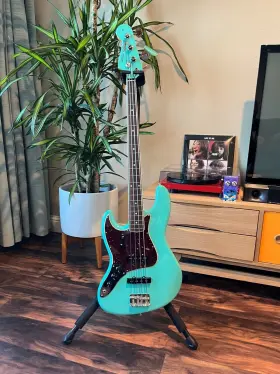 0190180849 Fender American Vintage Ii 1966 Left-hand Jazz Bass Rosewood Sea Foam Green