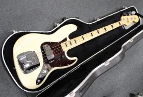 0192402701 Fender 10/1999 American Standard Jazz Bass Maple Neck White Blonde With Case