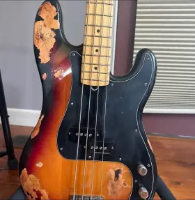 0193600700 Fender American Precision Bass 4 String Road Worn 1998 Usa P Fullerton Cali