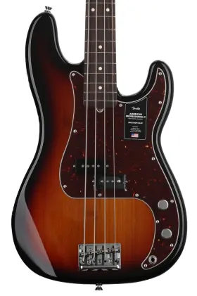 0193930700 Fender American Professional Ii Precision Bass - 3 Color Sunburst With Rosewood