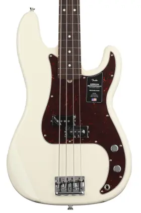 0193930705 Fender American Professional Ii Precision Bass - Olympic White With Rosewood