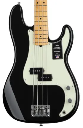 0193932706 Fender American Professional Ii Precision Bass - Black With Maple Fingerboard