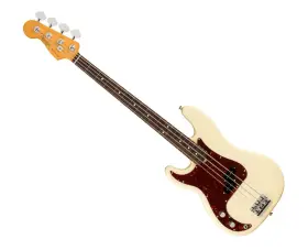 0193940705 Fender Used American Professional Ii Precision Bass Lh - Olympic White