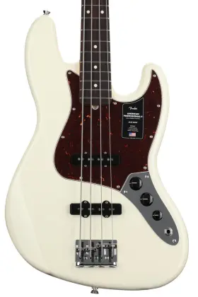 0193970705 Fender American Professional Ii Jazz Bass - Olympic White With Rosewood