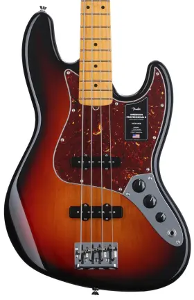 0193972700 Fender American Professional Ii Jazz Bass - 3 Color Sunburst With Maple