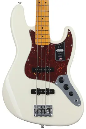 0193972705 Fender American Professional Ii Jazz Bass - Olympic White With Maple Fingerboard
