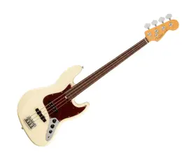 0194000705 Fender Used American Professional Ii Jazz Bass Fretless Olympic White