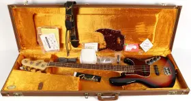 0194460700 Fender 2007 American Deluxe 3-color Sunburst Jazz Bass Guitar With Ohsc