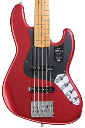 0199122799 Fender American Ultra Ii Jazz Bass V - Sinister Red Maple Fingerboard
