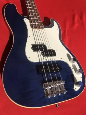 0254507570 Fender Rare 2006 Aerodyne Classic Precision Bass Special Flame Maple Blue Case