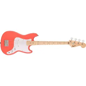 0373802511 Fender Squier Sonic Bronco Bass Maple Fingerboard White Pickguard Tahitian Coral