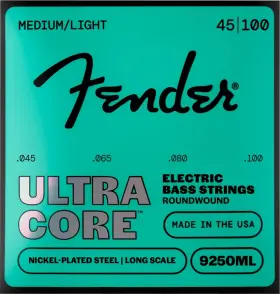 0737250505 Fender 9250 Ultracore Electric Bass Strings - .045-.100 Medium Light