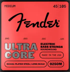 0737250706 Fender 9250 Ultracore Electric Bass Strings - .045-.105 Medium