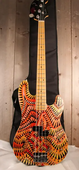 Fender 197881225032 Aerodyne Custom Art Special Precision Bass With Rosewood Mij Hardcse