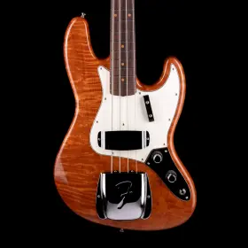 Fender 197955027494 Custom Shop Exotic 1960 Jazz Bass Redwood Nos Natural With Case