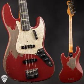 Fender 197955148588 Custom Shop American Jazz Bass Heavy Relic - Dakota Red