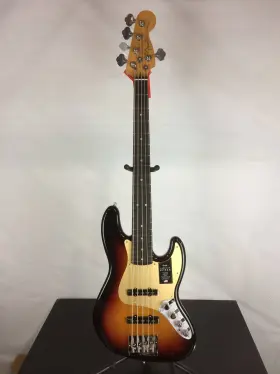 199121712 Fender Excellent American Ultra Ii Jazz Bass V 5-string Guitar Ebony Finge