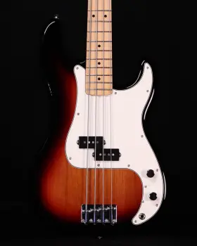 Fender 210000038657 Player Precision Bass 3 - Color Sunburst With Gig Bag 2022 Used