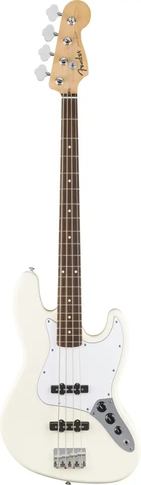 266840505 Fender New Standard Jazz Bass Laurel Fb White Pickguard Olympic