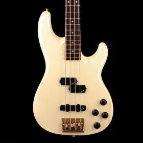 58fen048 Fender Used 1990 Made In Japan Precision Bass Lyte Frost White With Gig Bag