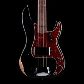 Fender 717669561628 Custom Shop 1962 Precision Bass Relic Aged Black