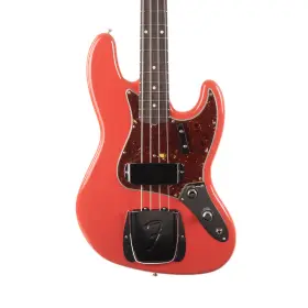 Fender 717669593674 Used Custom Shop 1960 Jazz Bass Nos Rosewood - Fiesta Red
