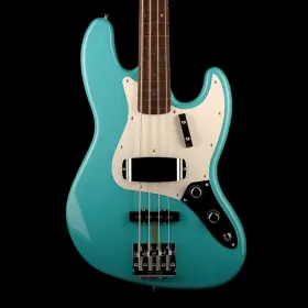 Fender 717669709600 Custom Shop 1960 Jazz Bass Nos Taos Turquoise Transparent