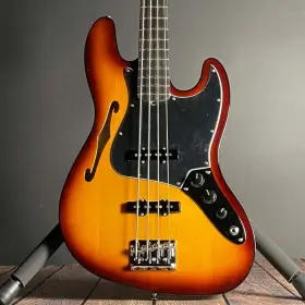 Fender 717669745103 Limited Edition Suona Jazz Bass Thinline Ebony - Violin Burst