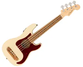 Fender 717669896898 Used Fullerton Precision Bass Uke - Olympic White With Walnut Fb