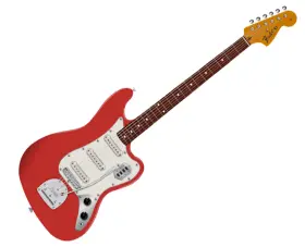 Fender 717669920425 Vintera Ii 60s Bass Vi - Fiesta Red With Rosewood Fb