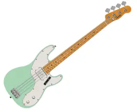 Fender 717669920449 Used Vintera Ii 70s Telecaster Bass - Surf Green With Maple Fb