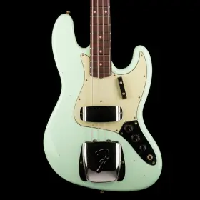 Fender 717669950996 Custom Shop 1962 Jazz Bass Journeyman Relic Aged Surf Green