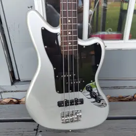 Fender 885978048724 2017 Squier Vintage Modified Jaguar Bass Special 30 Inch Short Scale Silver