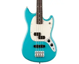 Fender 885978116621 Used Player Ii Mustang Bass Pj - Aquatone Blue With Rosewood Fb
