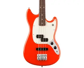 Fender 885978116638 Used Player Ii Mustang Bass Pj - Coral Red With Rosewood Fb