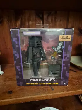 Fender 887961467642 2017 Mattel Minecraft - Attacking Wither Skeleton Action Figure New Sealed Box