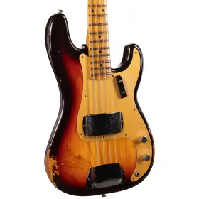 9236091112 Fender Custom Shop 1958 Precision Bass Relic Chocolate 3-color Sunburst 001