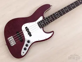 Ajb-110dmc Fender 2008 Aerodyne Jazz Bass Dimarzio Collection Flame Shadow