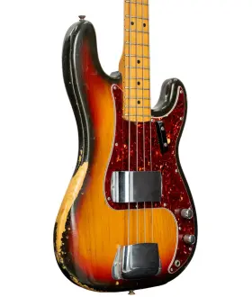Bass0150 Fender Pre-owned 1977 Precision Bass Guitar - Sunburst