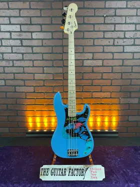 Chopshopsonicpbass-4760-u Fender Tgf Chop Shop Squier Graphic Series Custom Sonic Precision Bass Maple Fing