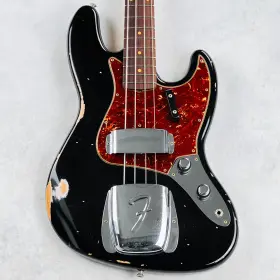 9235001591 Fender Custom Shop 1962 Jazz Bass Relic Stack Knob 2022 - Aged Black