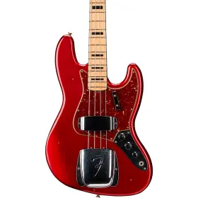 9235001593 Fender Custom Shop Ft68 Jazz Bass Journeyman Relic Aged Candy Apple Red