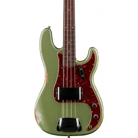 9235700060 Fender Custom Shop 60 Precision Bass Relic Super Faded Aged Sage Green Metallic