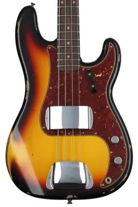 9236081237 Fender Custom Shop Time Machine Ft64 Precision Bass Relic - Bleached 3-color