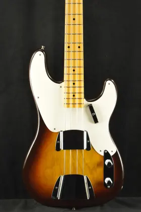 Cz578106 Fender Custom Shop 1955 Precision Bass Dlx Closet Classic - Wide-fade Chocolate