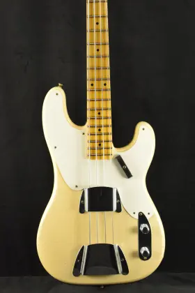 Cz584744 Fender 1954 Precision Bass Journeyman Relic Aged Vintage Blonde 1-piece