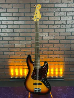 Dlxactjbassv-2145-u Fender Deluxe Active Jazz Bass V 1998 - 2015 Brown Sunburst With Gig Bag