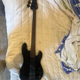 E836874 Fender Jazz Bass Special Fretless 4 String Electric Guitar Black Right-han